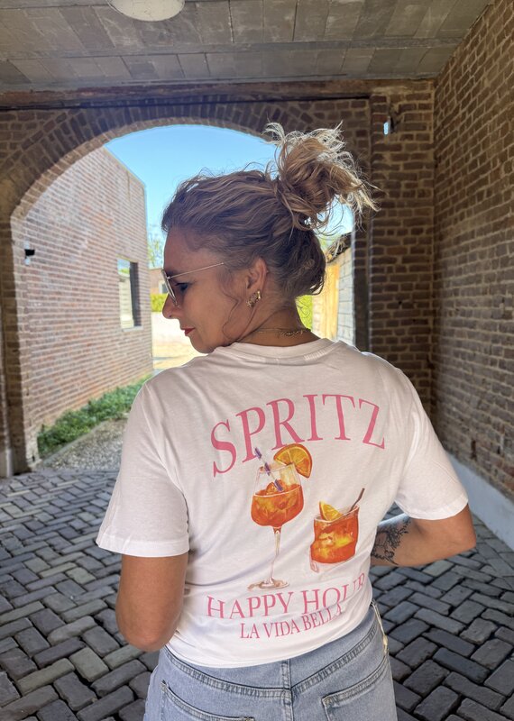 pieces Talia ss printed t-shirt spritz