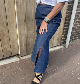 pieces Tenim hw maxi skirt blue denim