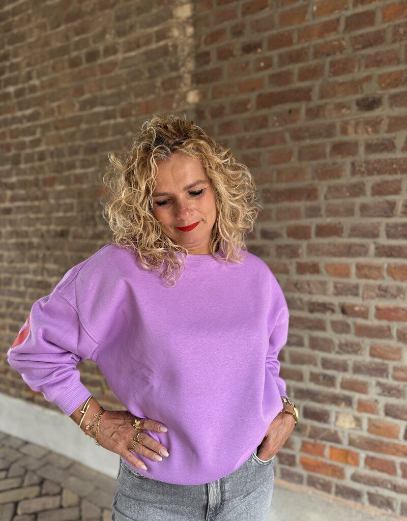 pieces Fany ls o-neck oversized violet