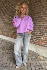 pieces Fany ls o-neck oversized violet