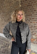 Ymica leo cocoon short jacket black