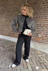 Ymica leo cocoon short jacket black
