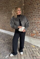 Ymica leo cocoon short jacket black