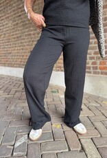 pieces Jamal hw wide pants black