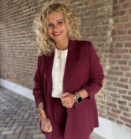 pieces Kamil l.s loose blazer tawny port