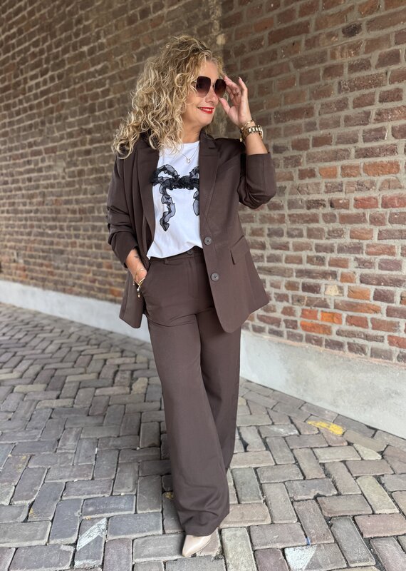 pieces Kamil hw pant hot fudge lgt 32
