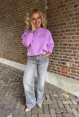 pieces Silke mw wide jeans grey denim