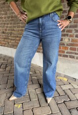 pieces Silke mw wide jeans blue denim