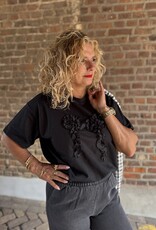 pieces Maudelle ss tee black