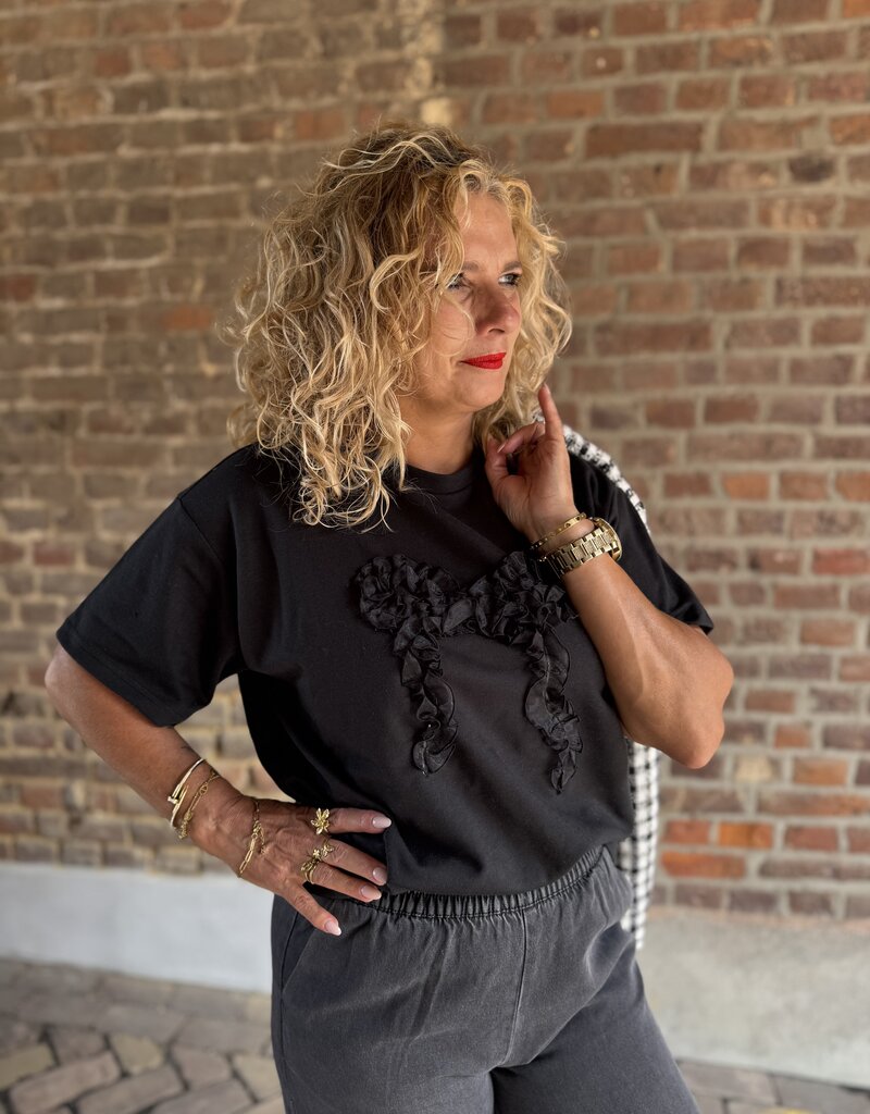 pieces Maudelle ss tee black