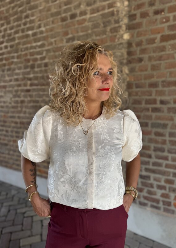 Elina jacquard top egnet