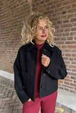 Magnolia wool blend jacket black