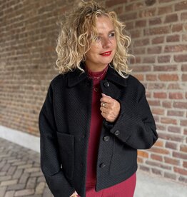 Magnolia wool blend jacket black