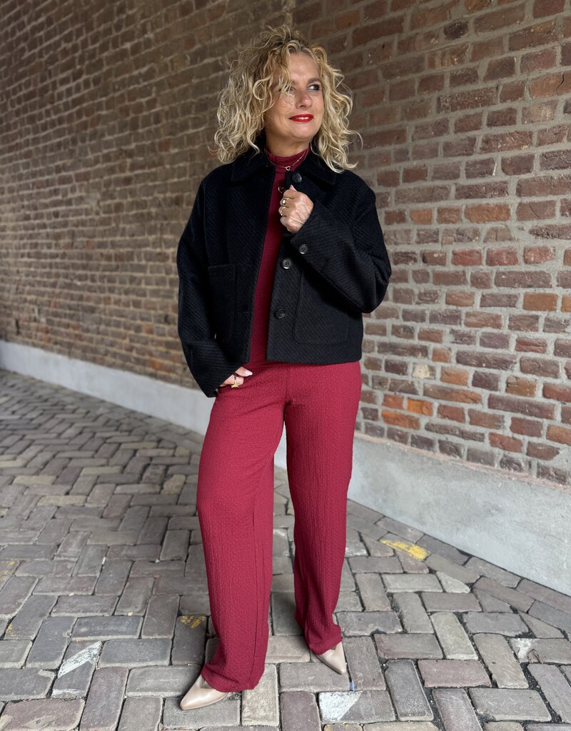 Magnolia wool blend jacket black