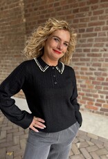 April life l/s pearl pull black