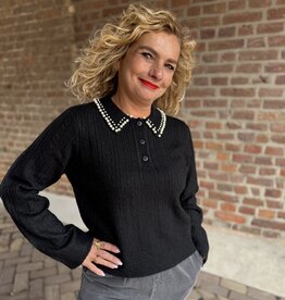 April life l/s pearl pull black