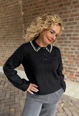 April life l/s pearl pull black