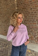 Paris l/s sweat emb mauve