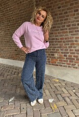 Paris l/s sweat emb mauve