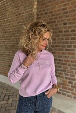 Paris l/s sweat emb mauve