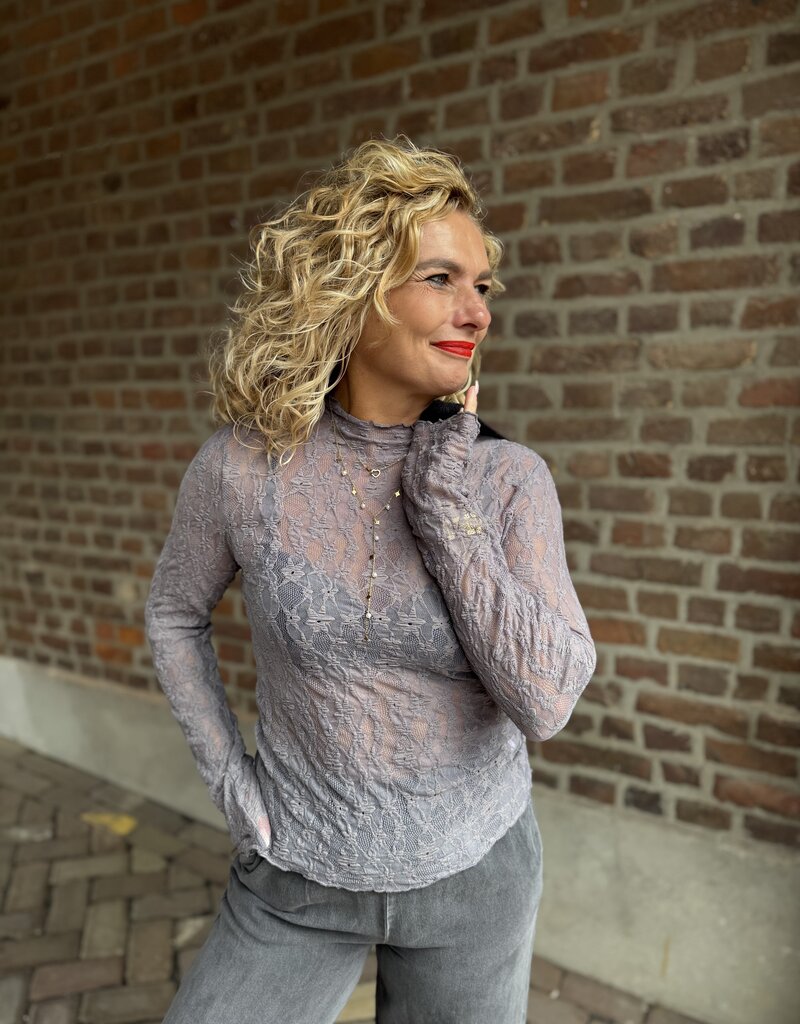 pieces Junilla lace top december sky