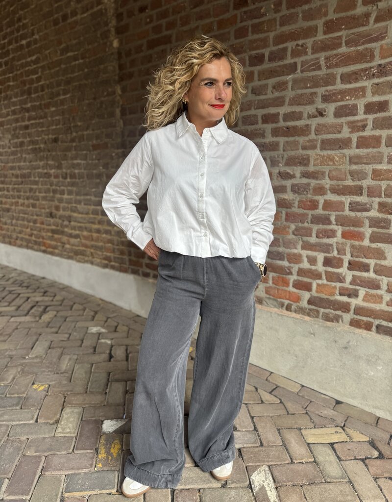 pieces Rosalie ls shirt cloud dancer