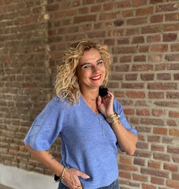 Elanora 2/4 v-neck pll blue