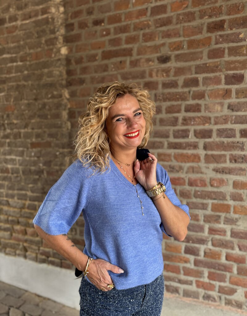 Elanora 2/4 v-neck pll blue
