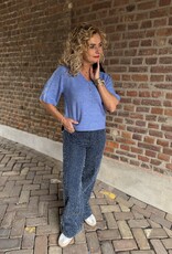 Elanora 2/4 v-neck pll blue