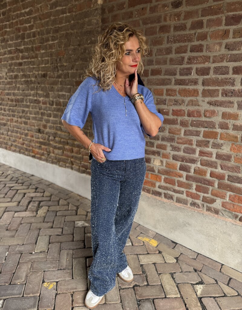Elanora 2/4 v-neck pll blue