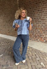 pieces Karina ss blouse blue bell