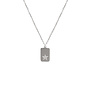 Ketting charm star lang zilver