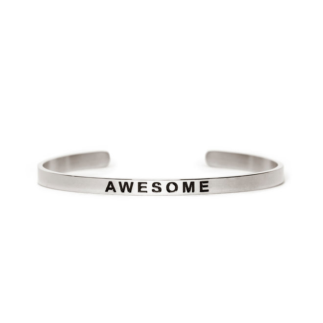 Cuff awesome zilver