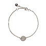 Armband chain coin snake zilver