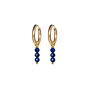 Oorringen september (lapis lazuli)