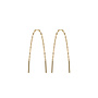 Oorbellen pull trough goud