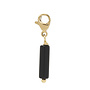 Charm tube onyx goud