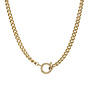 ketting lock curb chain goud