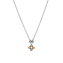 Ketting rings dots duotone zilver