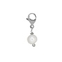 Charm pearl 6mm zilver