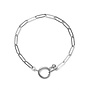 Armband chain big plain zilver