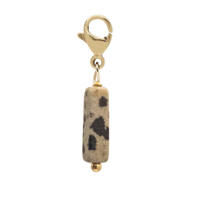 Charm cube dalmatier jasper goud