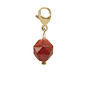 Charm starcut carneool goud