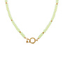 Ketting sammie big licht groen goud
