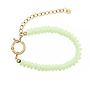 Armband sammie big licht groen goud