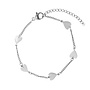 Armband hearts new zilver