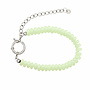 Armband sammie big licht groen zilver