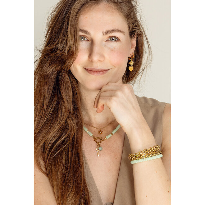 Charm key goud