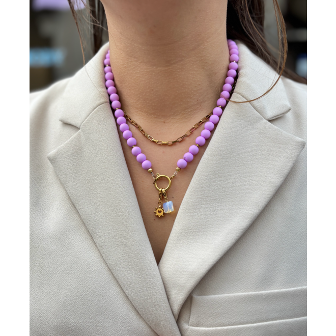 Ketting liv paars goud
