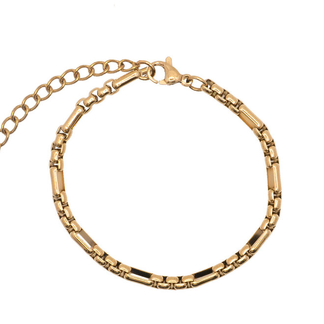 Armband small chain jasseron goud